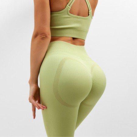 Leggings Sports Minaku: Sportly; Color Green Rr.-4