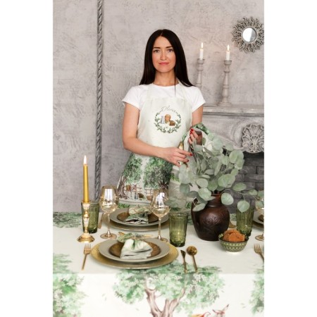 Apron "Ethel: Olivia" 70x60 cm, 100% cotton, sarzha 190 g/m²-1
