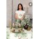 Apron "Ethel: Olivia" 70x60 cm, 100% cotton, sarzha 190 g/m²