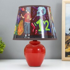 Graffiti table lamp E14 15W Red Risalux