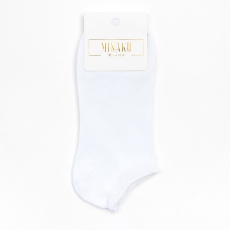 Men's socks shortened minku "bamboo", white color, size 40-41 (27 cm)-3