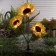 Garden lamp on the sunny battery "Sunflower", 70 cm, 30 LED, glow warm white