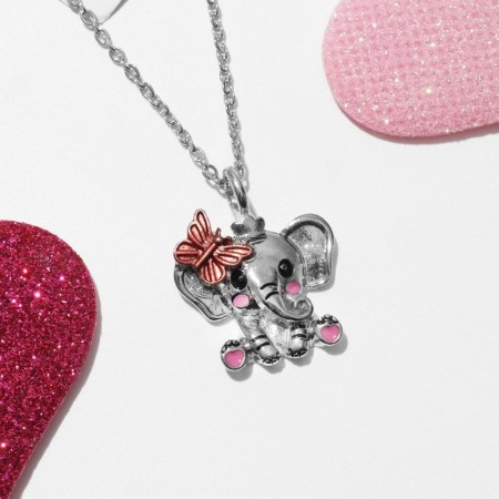 Children's pendant "chosen" elephant, the color of silver-gold
