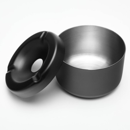 Stainless steel ashtray, 8 x 5.4 cm-2