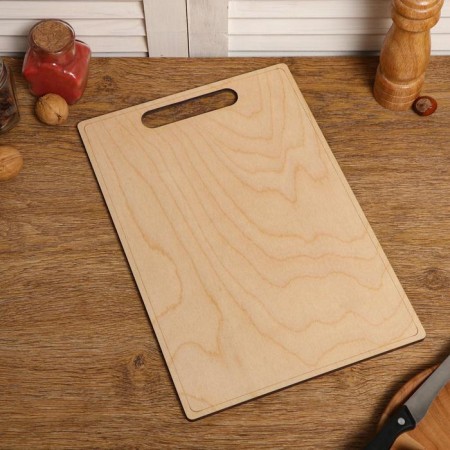 Set of boards of cutting double -sided, rectangular, handle cut, 3 pieces-2