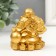 NECKE Polystone Gold "Happy Hothe" 6.5x5.5x7 cm
