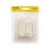 Tot Elegant switch, 10 a, 2 cl., Hidden, beige