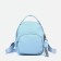 Women's backpack of artificial leather with lightning, 1 pocket, blue color