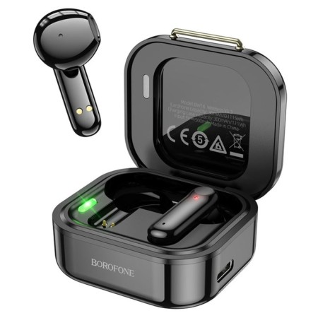 Wireless headphones Borofone BW16, inserts, TWS, microphone, BT5.3, 30/250 mAh, black-1