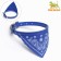 A collar with a scarf 32 x 1 cm, Osh 22-28, blue