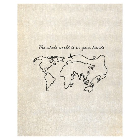 Pillow Golk “The whole world in your hands, decorative, size 16x45 cm-1