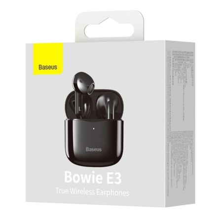 Wireless headphones Baseus E3, TWS, inserts, BT5.0, 35/330 mAh, microphone, black-10
