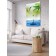 Decorative panel with photo printing “The butterfly catches a drop”, vertical, size 150x200 cm
