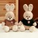Soft toy "Hare", in a sweater, 25 cm, color mix