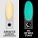 Gel nail polish, Glow in the Dark, 3-phase, 8ml, LED/UV, fluorescent, milk color (04)