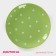Board ceramic dessert shade "Green peas", d = 19 cm, green color