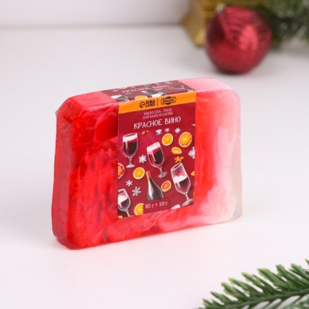 New Year. A set of soap 4 pcs "Red wine, coffee, vanilla-ovesta, tangerine" for 80 g-2