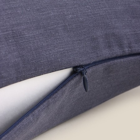 Decorative pillowcase SL Home Linen 40*40 cm, col. Dark blue, 100%flax-1