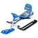 Snow-champion "Timka Sport 4-1", TS4-1/BG, with a back and a seat belt, white/blue color