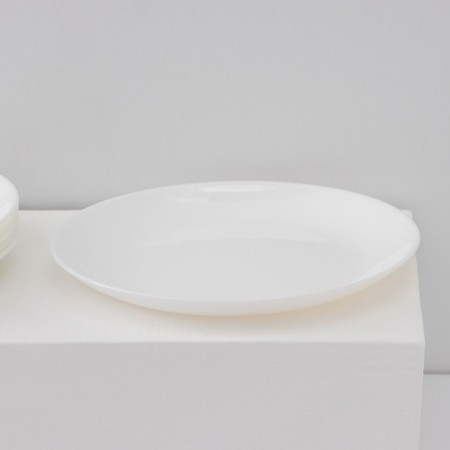 A set of dessert plates Luminarc diwali, d = 19 cm, glass ceramic, 6 pcs, white color-1