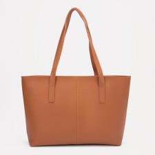 Zipper bag with lightning, terracotta color