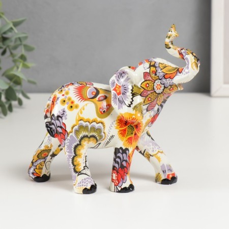 Souvenir Polystone "Elephant - Buyness of Paints" MIX 14x16x5.5 cm-1