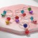 Children's ring "chosen" bell, color mix in silver, dimensionless