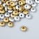 Beads for creativity tree "Flat gold-sisters" set of 20 g 0.5x1x1 cm