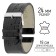 Watch strap, 24 mm, harness 75 mm, larynx 115 mm, genuine leather, black