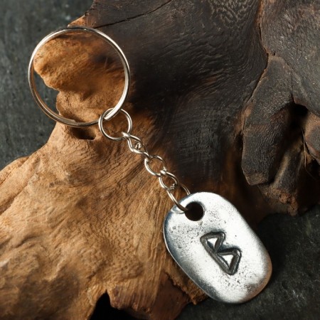 Amulet "Scandinavian runes", Runa Berkan, 21x29mm, metallic-5