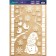 Window sticker "Merry Snowman", reusable, 33 x 50 cm, New Year