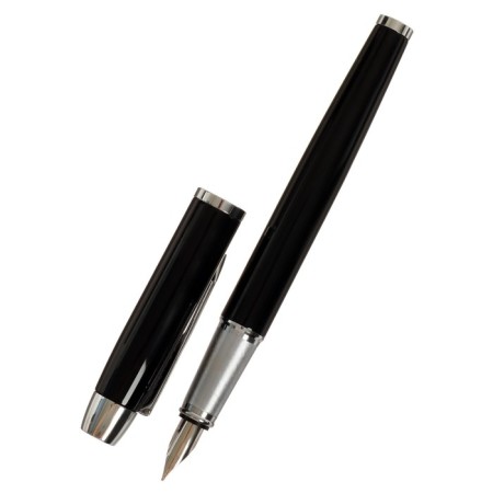 Gift handles, 2 pieces, in the leatherette case (feathers and ball), PB IM, black/silver-5