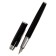 Gift handles, 2 pieces, in the leatherette case (feathers and ball), PB IM, black/silver
