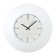 Wall clock, series: interior, discrete move, D-37 cm, wide white rim