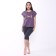 Female set (T -shirt/Bridges), purple/gray color, size 50