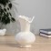 VAZA Keramics Table "Izki" D-10 cm, h-17 cm, white