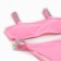 Separate Minaku swimsuit with rhinestones pink color, size 48