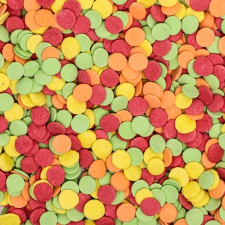 Sprinking confectionery "confetti" yellow, red, green, orange, 50 g