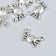 Decor for creativity Metal "Krabik" set 6 pcs silver 1.6x2.3 cm