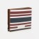 Male purse without fastening, department for bills, for maps, for coins, red/blue color