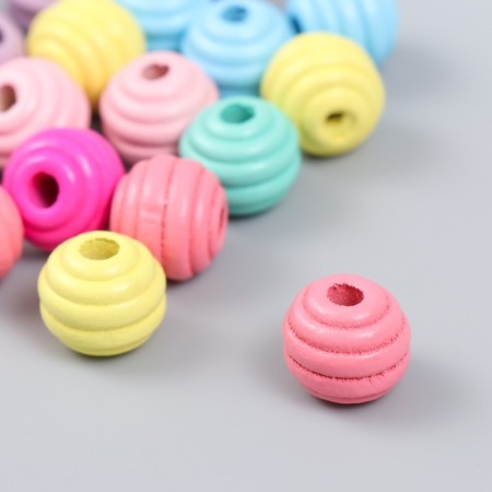 Beads for creativity Tree "Bright balls with a chamfer" set of 25 grams 1.5x1.6 cm-1