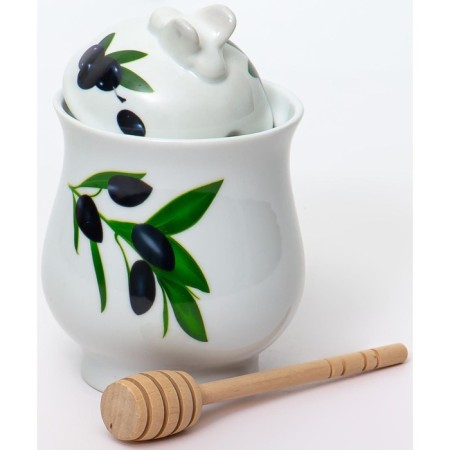 A jar for honey with a spoon GUTERWAHL PARTY TIME "Oliva"-1