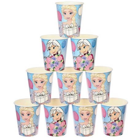 A glass of paper "Happy Birthday!", 250 ml, cold heart-4