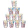A glass of paper "Happy Birthday!", 250 ml, cold heart