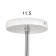 Ophelia chandelier 2he27 40W Belo-chromovy 48x26x27 cm Bayerlux