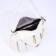 Luggage bag with a zipper, 3 outer pockets, white color