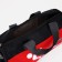 Sports bag with lightning, long belt, black/red color