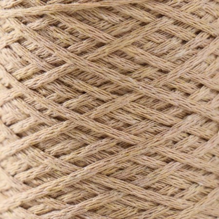 Knitting cord without core 70% cotton, 30% polyester 1mm 200m/65 ± 10g (38-light-bezhev)-2