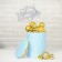 New Year's topper "Happy New Year!", Deer, silver color