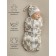 Lightning diaper with a hat with a cap Amarobaby Soft Hugs, size 56x68 cm